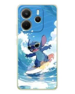 Чехол для Xiaomi Redmi Note 14 4G (EU) с картинкой «Стич на волне» Чехол для Xiaomi Redmi Note 14 4G (EU) с картинкой «Стич на волне»