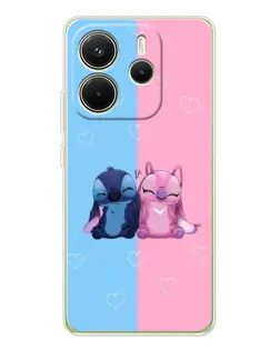 Чехол для Xiaomi Redmi Note 14 4G (EU) с картинкой «Stitch и Angel Love» Чехол для Xiaomi Redmi Note 14 4G (EU) с картинкой «Stitch и Angel Love»
