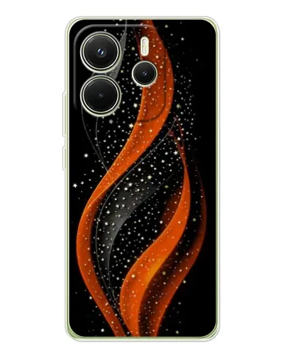 Чехол для Xiaomi Redmi Note 14 4G (EU) с картинкой «Огненная звездная волна»