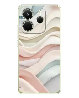Чехол для Xiaomi Redmi Note 14 4G (EU) с картинкой «Пастельные нежные волны»