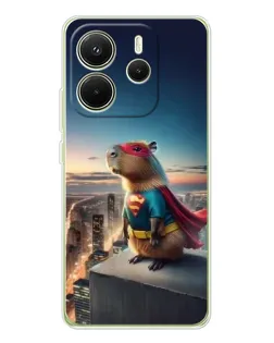 Чехол для Xiaomi Redmi Note 14 4G (EU) с картинкой «Капи-мен супергерой» Чехол для Xiaomi Redmi Note 14 4G (EU) с картинкой «Капи-мен супергерой»