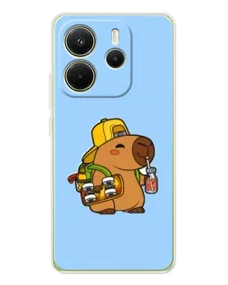 Чехол для Xiaomi Redmi Note 14 4G (EU) с картинкой «Капибара на скейте» Чехол для Xiaomi Redmi Note 14 4G (EU) с картинкой «Капибара на скейте»