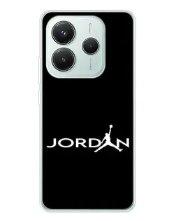 Чехол для Xiaomi Redmi Note 14 5G с картинкой «Jordan White Logo» Чехол для Xiaomi Redmi Note 14 5G с картинкой «Jordan White Logo»