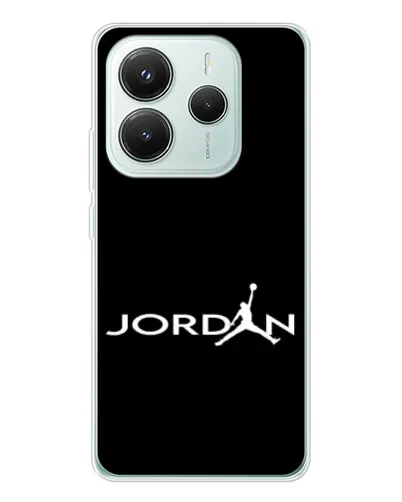 Чехол для Xiaomi Redmi Note 14 5G с картинкой «Jordan White Logo» Чехол для Xiaomi Redmi Note 14 5G с картинкой «Jordan White Logo»