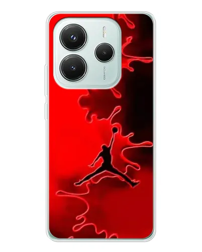 Чехол для Xiaomi Redmi Note 14 5G с картинкой «Jordan Red Smoke» Чехол для Xiaomi Redmi Note 14 5G с картинкой «Jordan Red Smoke»