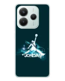 Чехол для Xiaomi Redmi Note 14 5G с картинкой «Jordan Blue Fire» Чехол для Xiaomi Redmi Note 14 5G с картинкой «Jordan Blue Fire»
