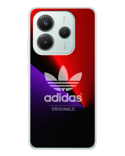 Чехол для Xiaomi Redmi Note 14 5G с картинкой «Adidas Red Neon»