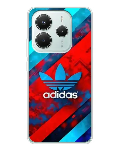 Чехол для Xiaomi Redmi Note 14 5G с картинкой «Абстракция Adidas»