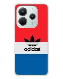Чехол для Xiaomi Redmi Note 14 5G с картинкой «Ретро блоки Adidas»