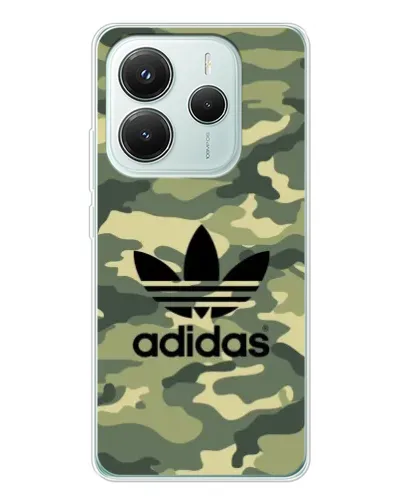 Чехол для Xiaomi Redmi Note 14 5G с картинкой «Милитари стиль Adidas»