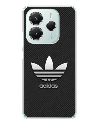Чехол для Xiaomi Redmi Note 14 5G с картинкой «Adidas Карбоновая текстура»
