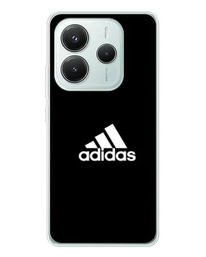 Чехол для Xiaomi Redmi Note 14 5G с картинкой «Черная классика Adidas»