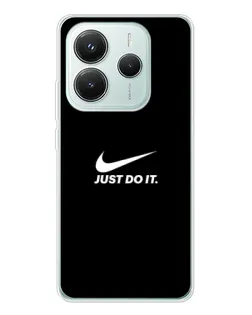 Чехол для Xiaomi Redmi Note 14 5G с картинкой «Минимализм от Nike»