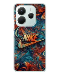Чехол для Xiaomi Redmi Note 14 5G с картинкой «Nike в абстракции»