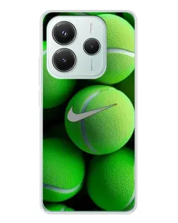 Чехол для Xiaomi Redmi Note 14 5G с картинкой «Теннисные мячи Найк»