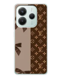 Чехол для Xiaomi Redmi Note 14 5G с картинкой «Louis Vuitton — банты»