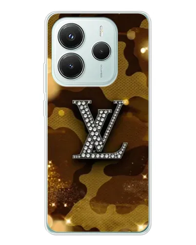 Чехол для Xiaomi Redmi Note 14 5G с картинкой «Камуфляжный Louis Vuitton»