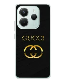 Чехол для Xiaomi Redmi Note 14 5G с картинкой «Золотой логотип Gucci» Чехол для Xiaomi Redmi Note 14 5G с картинкой «Золотой логотип Gucci»