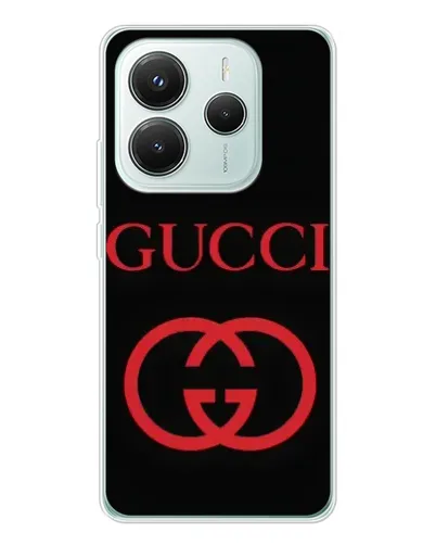 Чехол для Xiaomi Redmi Note 14 5G с картинкой «Gucci — красный логотип» Чехол для Xiaomi Redmi Note 14 5G с картинкой «Gucci — красный логотип»