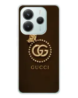 Чехол для Xiaomi Redmi Note 14 5G с картинкой «Gucci — золотая бабочка» Чехол для Xiaomi Redmi Note 14 5G с картинкой «Gucci — золотая бабочка»
