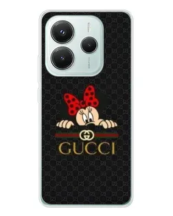 Чехол для Xiaomi Redmi Note 14 5G с картинкой «Минни Маус Gucci — черный» Чехол для Xiaomi Redmi Note 14 5G с картинкой «Минни Маус Gucci — черный»