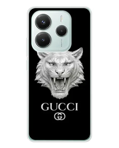 Чехол для Xiaomi Redmi Note 14 5G с картинкой «Gucci — серебряный лев» Чехол для Xiaomi Redmi Note 14 5G с картинкой «Gucci — серебряный лев»