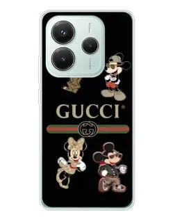 Чехол для Xiaomi Redmi Note 14 5G с картинкой «Gucci — герои Disney и монограмма» Чехол для Xiaomi Redmi Note 14 5G с картинкой «Gucci — герои Disney и монограмма»