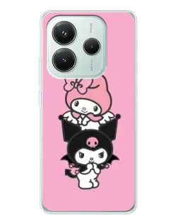 Чехол для Xiaomi Redmi Note 14 5G с картинкой «My Melody и Kuromi»