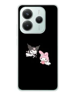 Чехол для Xiaomi Redmi Note 14 5G с картинкой «My Melody и Kuromi»