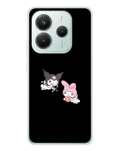 Чехол для Xiaomi Redmi Note 14 5G с картинкой «My Melody и Kuromi»