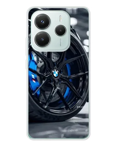 Чохол для Xiaomi Redmi Note 14 5G з картинкою «Колесо BMW зблизька»
