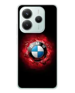 Чохол для Xiaomi Redmi Note 14 5G з картинкою «Логотип BMW — спалах» Чохол для Xiaomi Redmi Note 14 5G з картинкою «Логотип BMW — спалах»