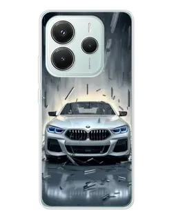 Чохол для Xiaomi Redmi Note 14 5G з картинкою «BMW у світлі фар» Чохол для Xiaomi Redmi Note 14 5G з картинкою «BMW у світлі фар»