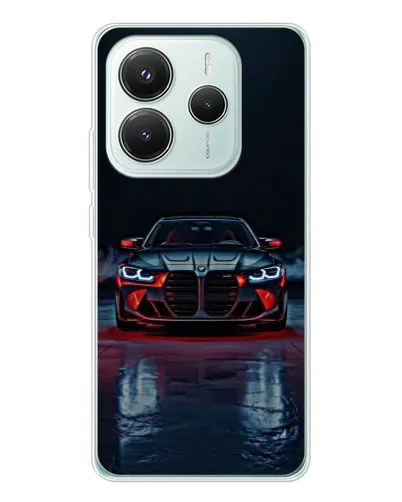 Чохол для Xiaomi Redmi Note 14 5G з картинкою «BMW на мокрій дорозі»