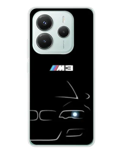 Чохол для Xiaomi Redmi Note 14 5G з картинкою «Мінімалістичний принт BMW M3»