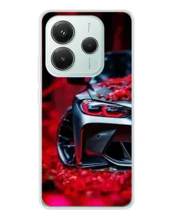 Чохол для Xiaomi Redmi Note 14 5G з картинкою «Спортивна BMW та квіти» Чохол для Xiaomi Redmi Note 14 5G з картинкою «Спортивна BMW та квіти»