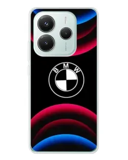 Чохол для Xiaomi Redmi Note 14 5G з картинкою «Логотип BMW та неонові дуги» Чохол для Xiaomi Redmi Note 14 5G з картинкою «Логотип BMW та неонові дуги»