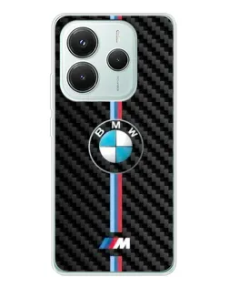 Чохол для Xiaomi Redmi Note 14 5G з картинкою «Емблема BMW та карбон» Чохол для Xiaomi Redmi Note 14 5G з картинкою «Емблема BMW та карбон»