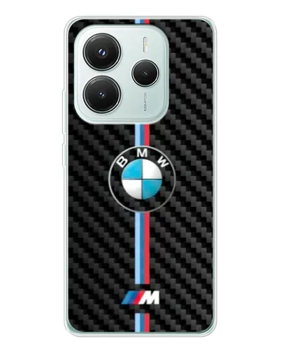 Чохол для Xiaomi Redmi Note 14 5G з картинкою «Емблема BMW та карбон»