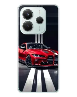 Чохол для Xiaomi Redmi Note 14 5G з картинкою «Червона BMW на дорозі» Чохол для Xiaomi Redmi Note 14 5G з картинкою «Червона BMW на дорозі»