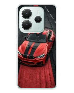 Чохол для Xiaomi Redmi Note 14 5G з картинкою «BMW на червоній доріжці» Чохол для Xiaomi Redmi Note 14 5G з картинкою «BMW на червоній доріжці»