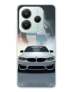 Чохол для Xiaomi Redmi Note 14 5G з картинкою «BMW в білому диму» Чохол для Xiaomi Redmi Note 14 5G з картинкою «BMW в білому диму»