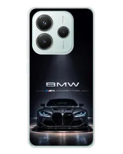 Чохол для Xiaomi Redmi Note 14 5G з картинкою «BMW крізь нічне місто» Чохол для Xiaomi Redmi Note 14 5G з картинкою «BMW крізь нічне місто»