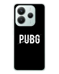 Чехол для Xiaomi Redmi Note 14 5G с картинкой «PUBG — белый логотип»