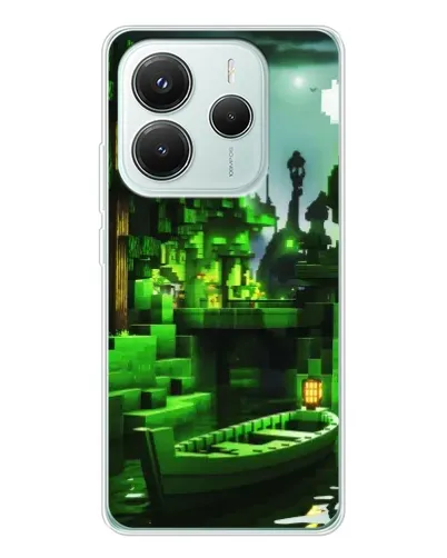 Чехол для Xiaomi Redmi Note 14 5G с картинкой «Minecraft лесной пейзаж» Чехол для Xiaomi Redmi Note 14 5G с картинкой «Minecraft лесной пейзаж»