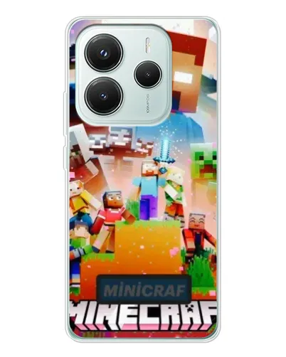 Чехол для Xiaomi Redmi Note 14 5G с картинкой «Minecraft герои игры» Чехол для Xiaomi Redmi Note 14 5G с картинкой «Minecraft герои игры»
