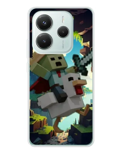 Чехол для Xiaomi Redmi Note 14 5G с картинкой «Стив и гусь» Чехол для Xiaomi Redmi Note 14 5G с картинкой «Стив и гусь»