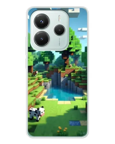 Чехол для Xiaomi Redmi Note 14 5G с картинкой «Minecraft летний день» Чехол для Xiaomi Redmi Note 14 5G с картинкой «Minecraft летний день»