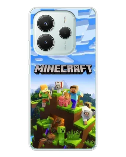Чехол для Xiaomi Redmi Note 14 5G с картинкой «Minecraft классический мир» Чехол для Xiaomi Redmi Note 14 5G с картинкой «Minecraft классический мир»
