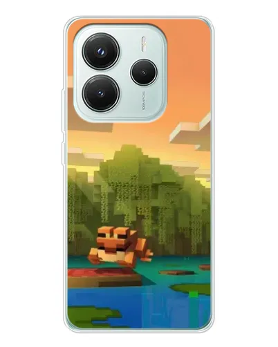 Чехол для Xiaomi Redmi Note 14 5G с картинкой «Майнкрафт закат солнца» Чехол для Xiaomi Redmi Note 14 5G с картинкой «Майнкрафт закат солнца»